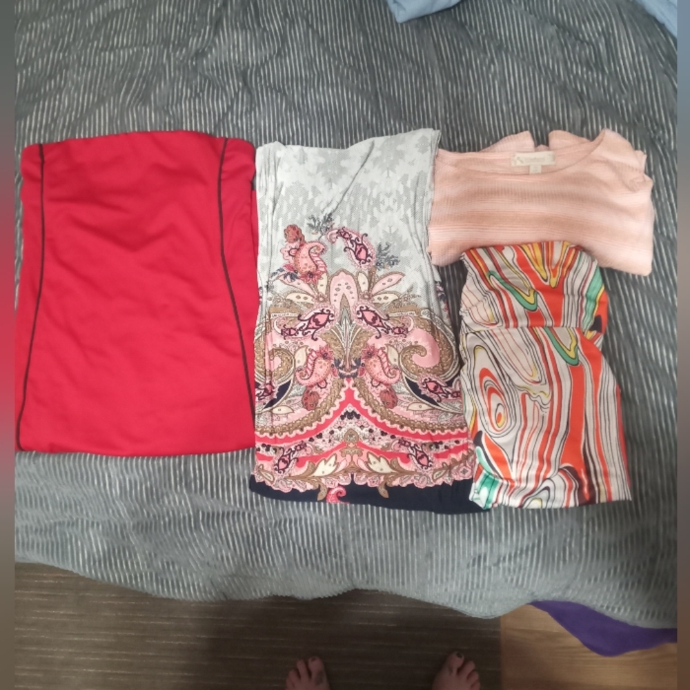 Lot Of 2 Shirts And 2 Dresses Sz 3x